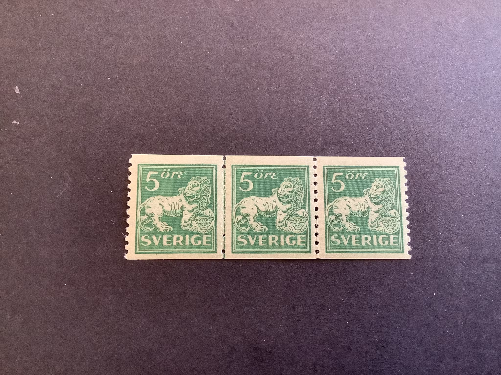 Facit nr 140 A postfriskt 3-strip