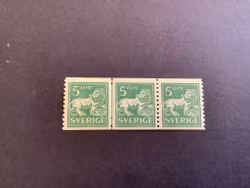 Facit nr 140 A postfriskt 3-strip