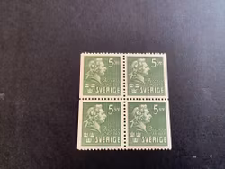 BELLMAN facit nr 324 BB POSTFRISKT 4-BLOCK