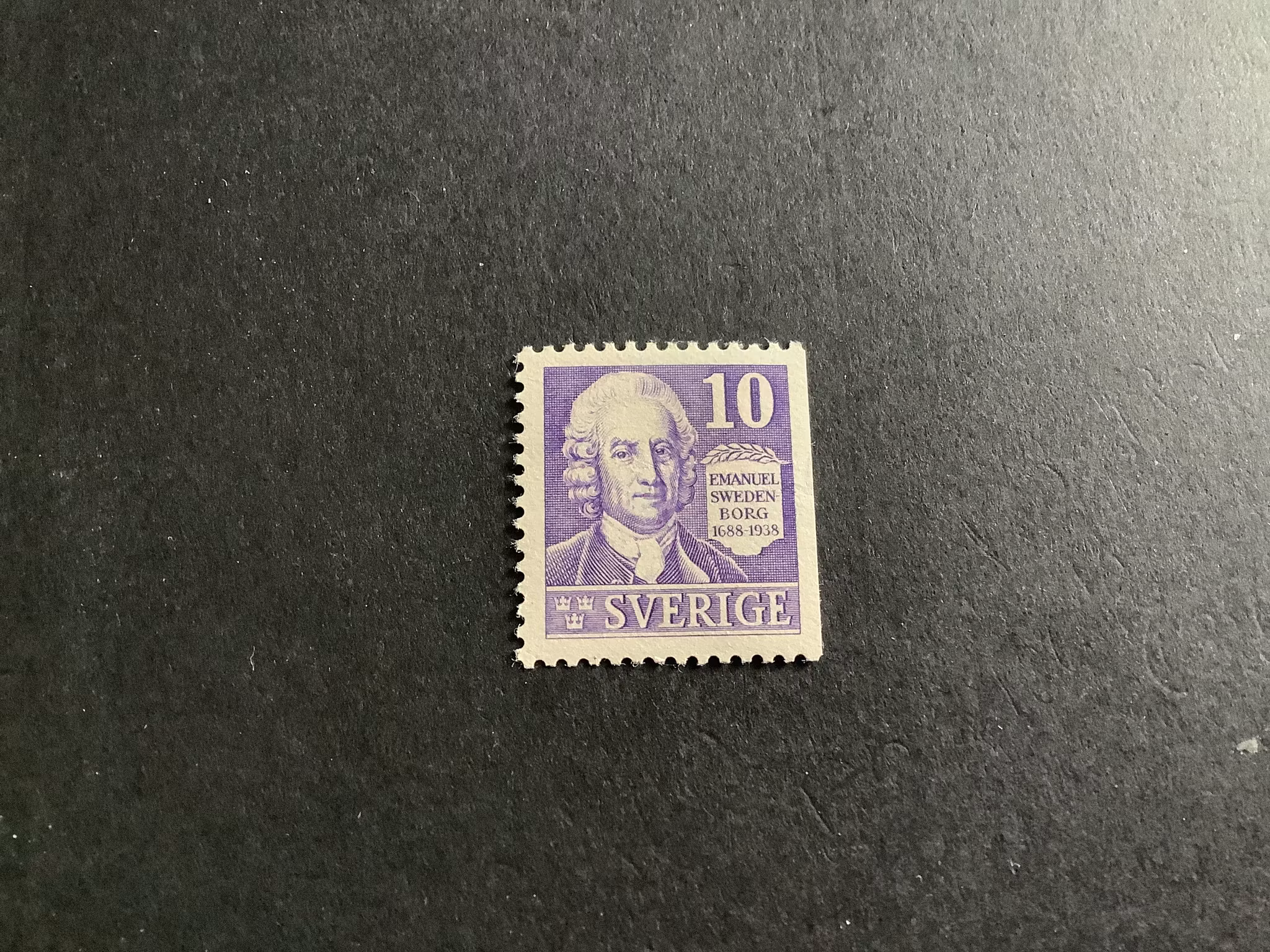 SWEDENBORG facit nr 259 B2 POSTFRISKT 3-SIDIGT MÄRKE