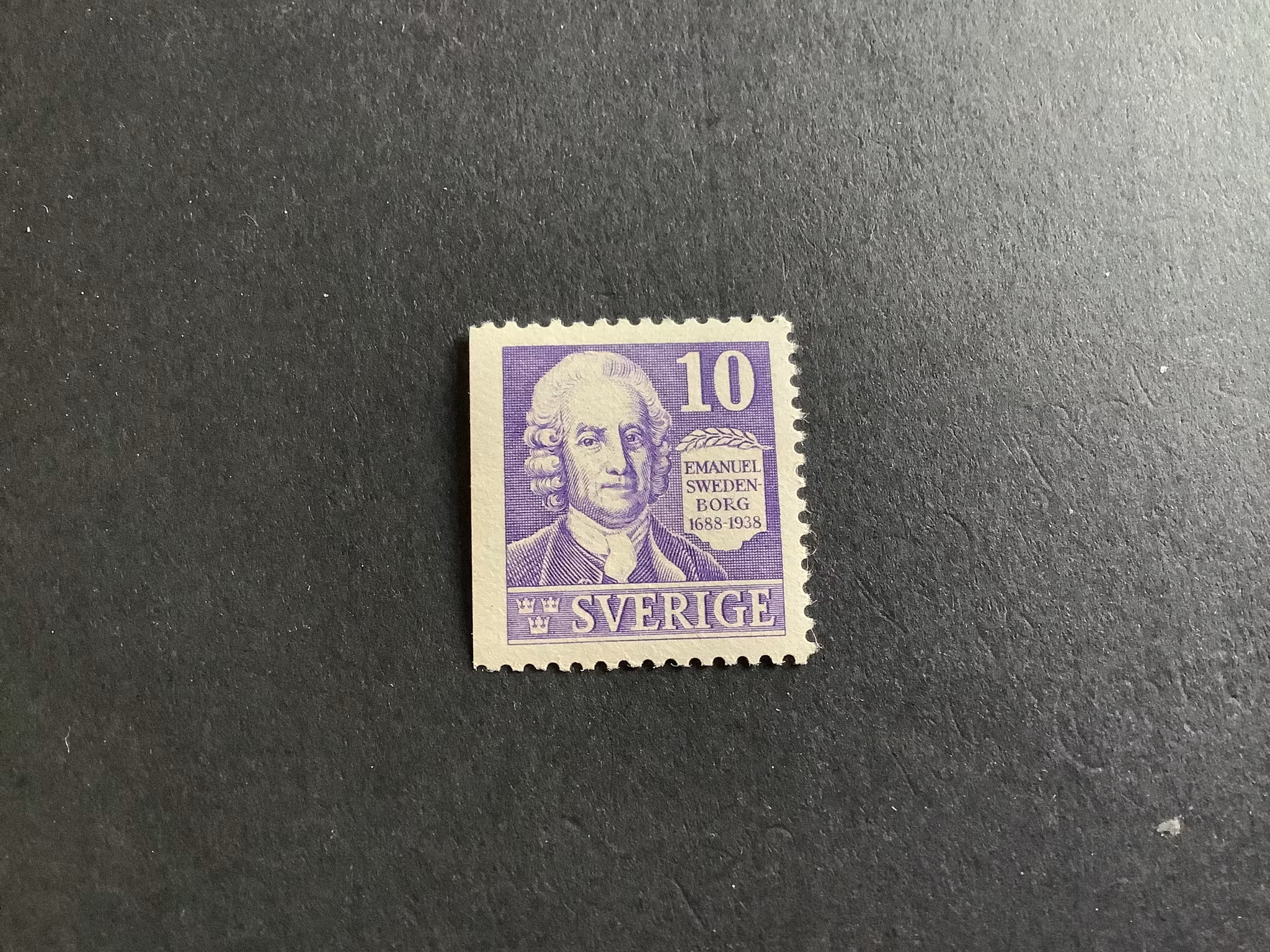 SWEDENBORG facit nr 259 B1 POSTFRISKT 3- SIDIGT MÄRKE