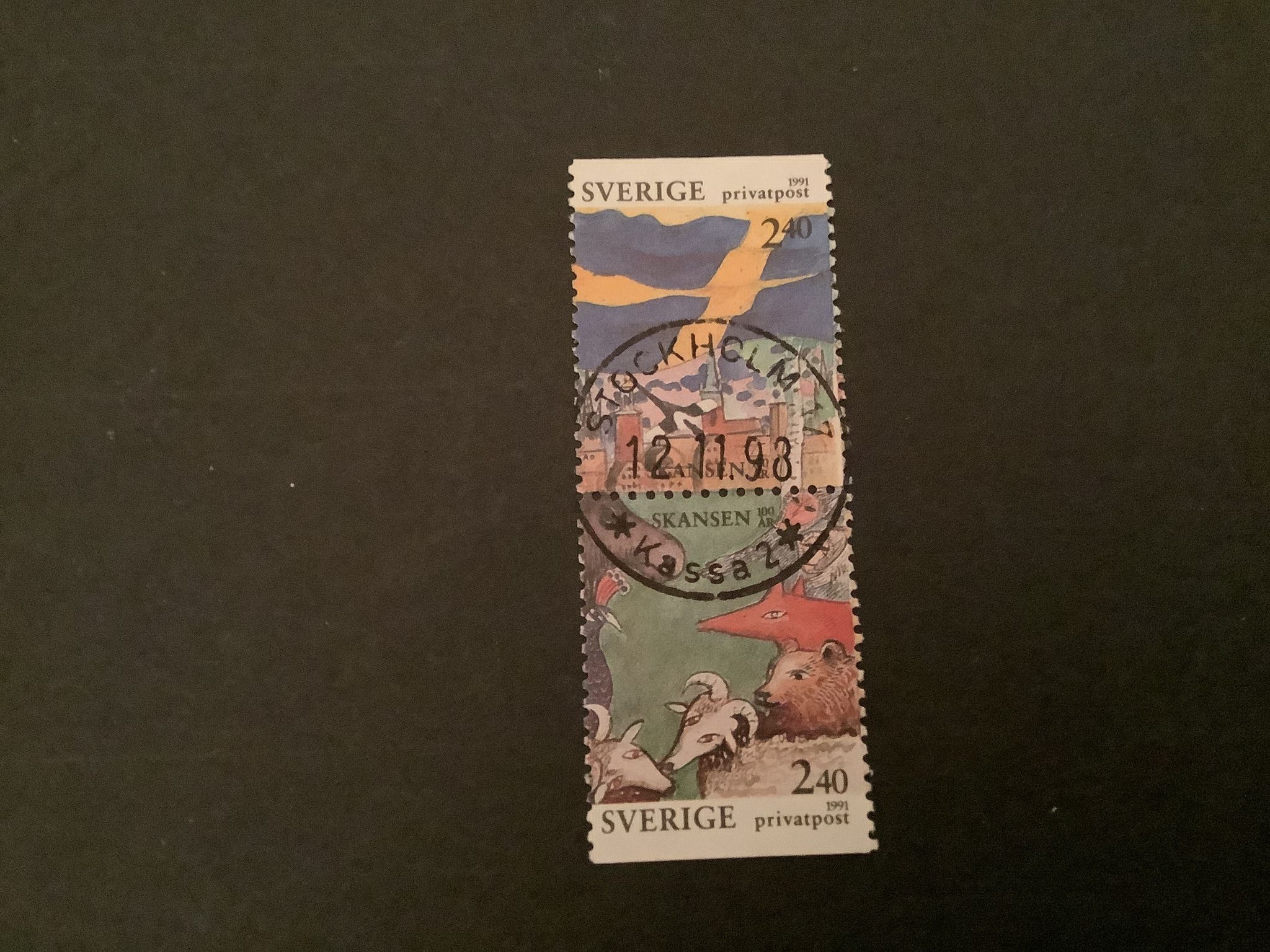 Rabattmärken XIII facit nr 1688 SX lyxstämplat par STOCKHOLM 17