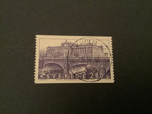 Sveriges riksdag facit nr 1747 lyxstämplat STOCKHOLM-KLARA