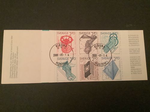 Madeleine Sweden facit nr 1299-1304 H 352 lyxstämplat KIRUNA