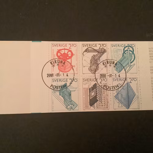 Madeleine Sweden facit nr 1299-1304 H 352 lyxstämplat KIRUNA