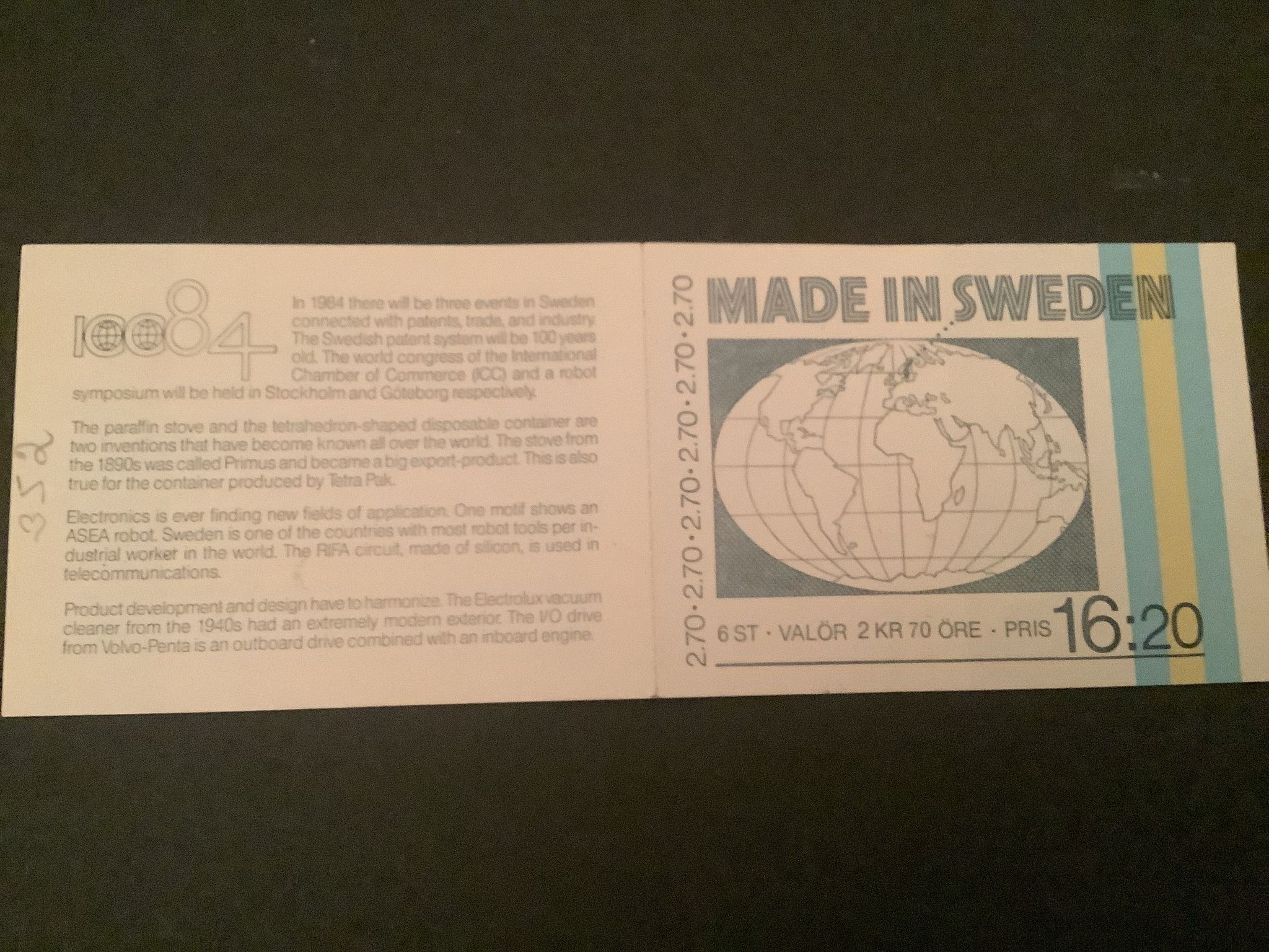 Madeleine Sweden facit nr 1299-1304 H 352 lyxstämplat KIRUNA