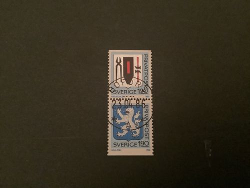 Rabattmärken VIII facit nr 1405 SX lyxstämplat par BOFORS