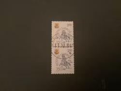 Postverket 350 år facit nr 1398  lyxstämplat par KARLSKRONA