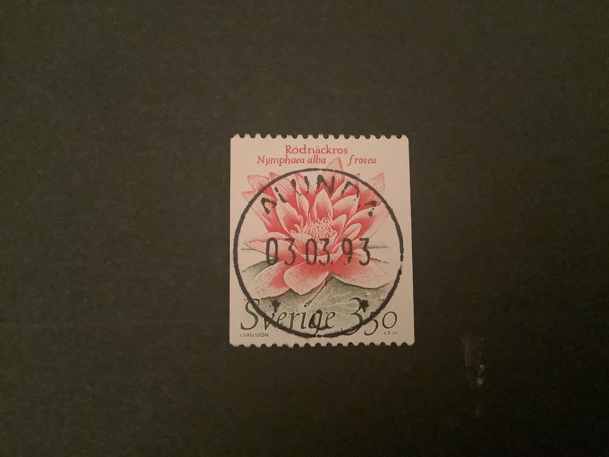Levande natur facit nr 1342 lyxstämplat ALUNDA