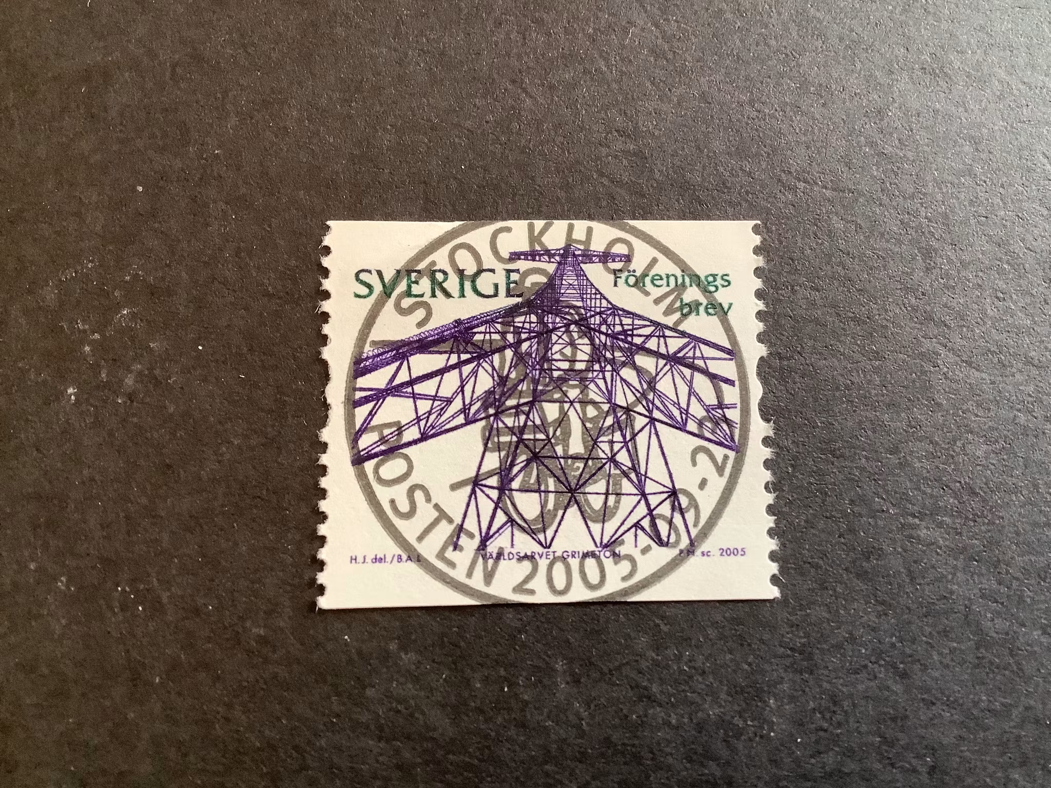 Världsarvet 7 facit nr 2502 lyxstämplat STOCKHOLM
