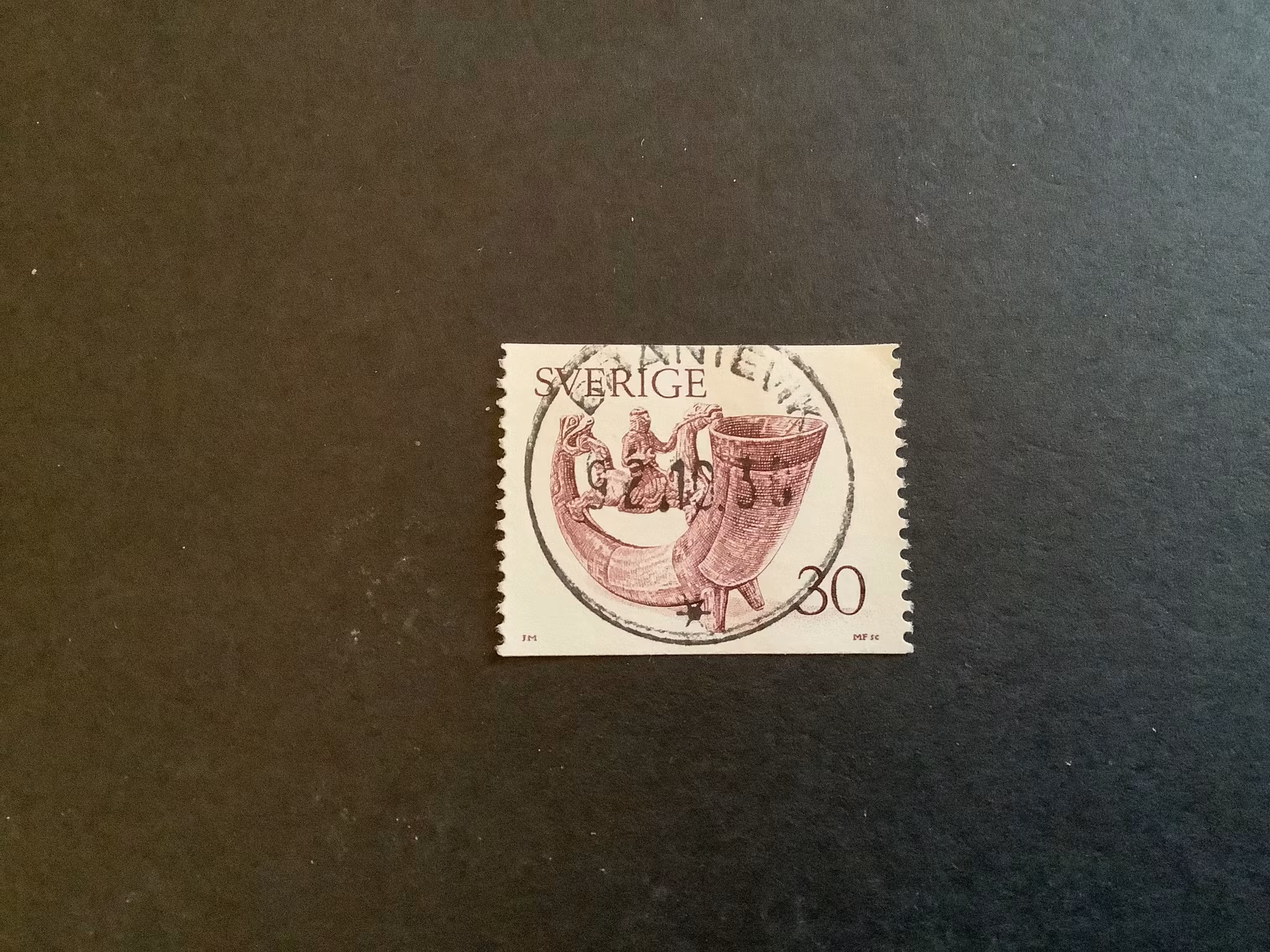 Dryckeshorn facit nr 973 lyxstämplat sista dag BRANTEVIK