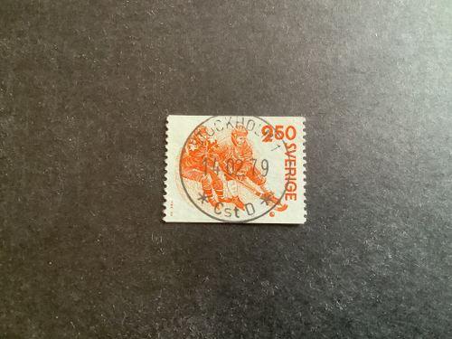 Bandy facit nr 1071 lyxstämplat STOCKHOLM 1