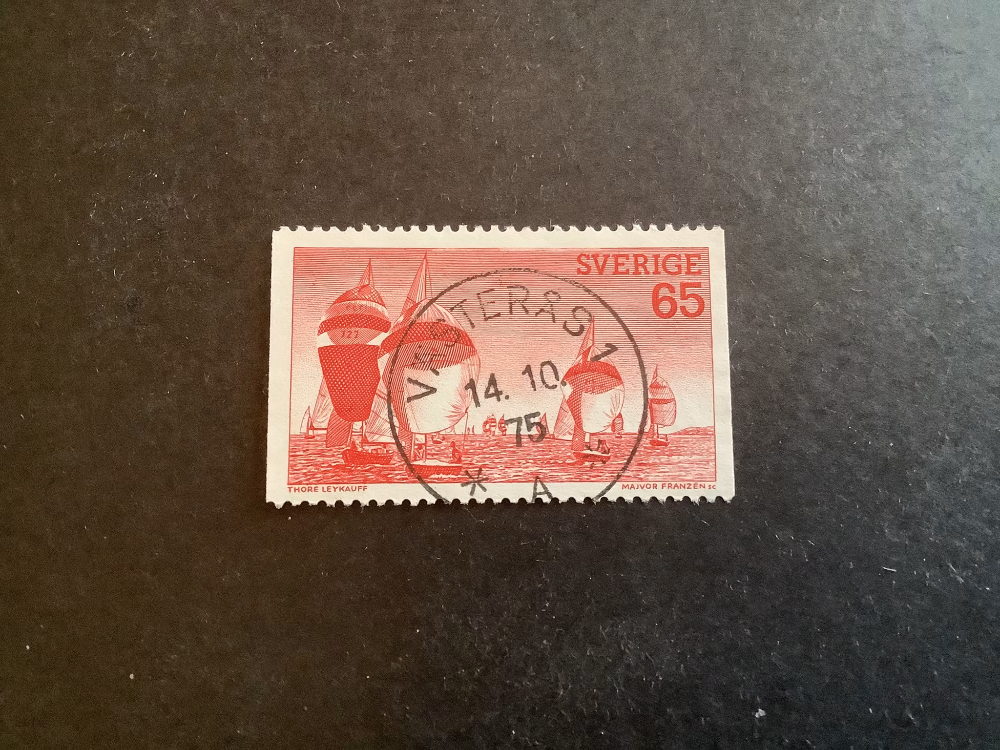 Västkust facit nr 874 lyxstämplat VÄSTERÅS 1