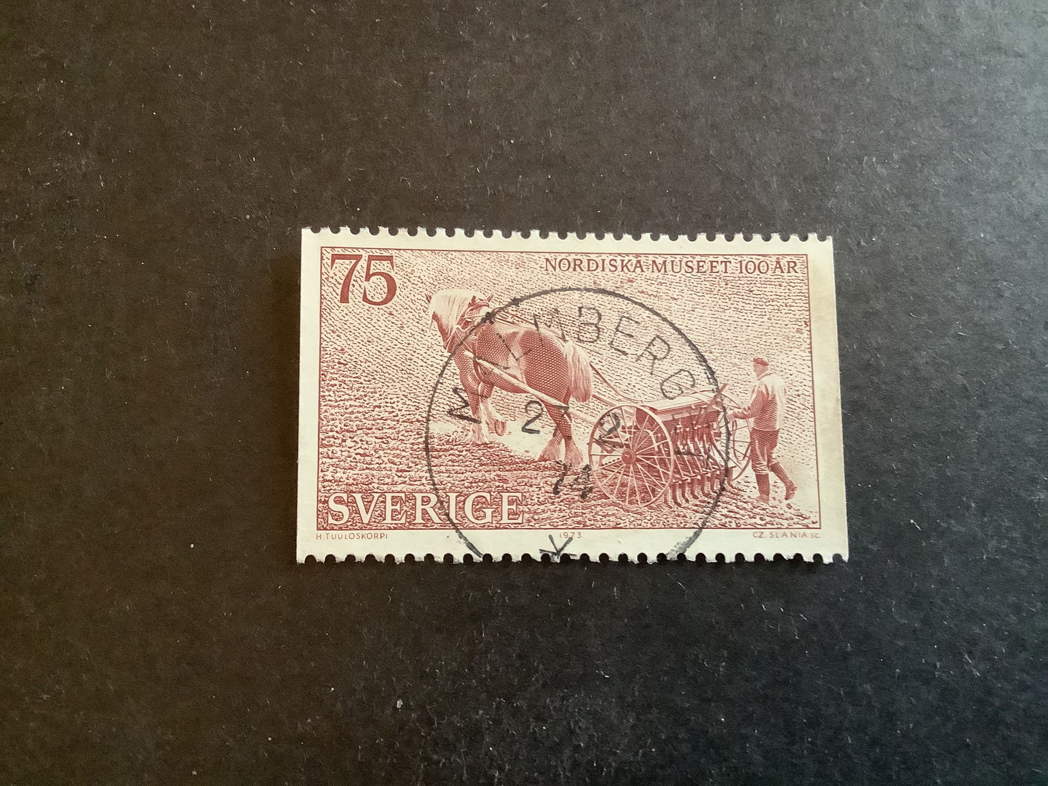 Nordiska museet facit nr 836 lyxstämplat MALMBERGET