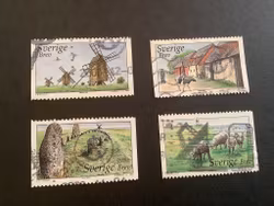Världsarvet 3 facit nr 2366-2369 stämplad serie