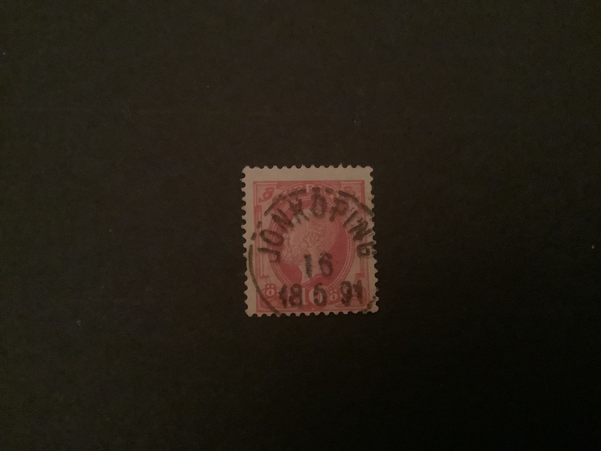 Facit nr 45 lyxstämplat JÖNKÖPING Snedc.