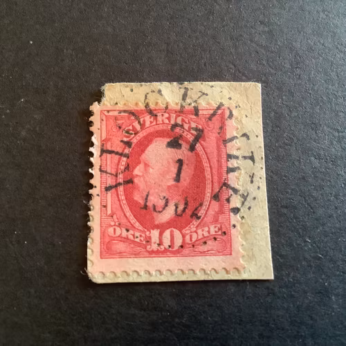 Fnr 54 praktstämplat på klipp KLOCKRIKE