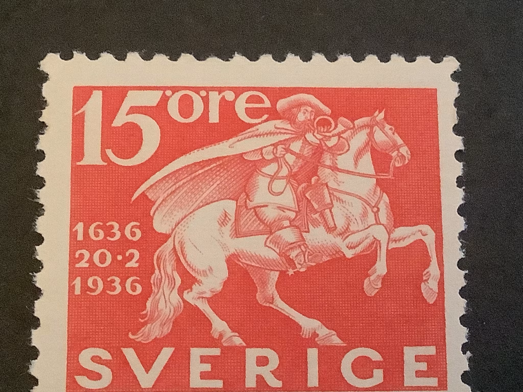 Postverket facit nr 248 C  postfriskt med brott i rockkanten