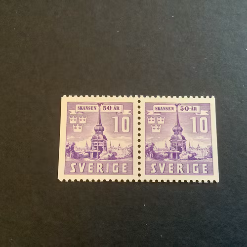 Skansen facit nr 330 BB postfrisk par
