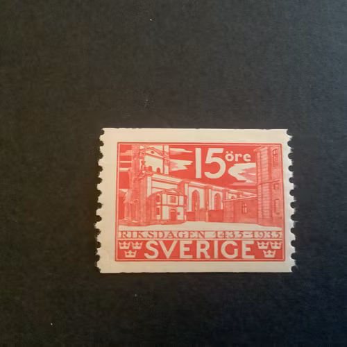 Riksdagen facit nr 242 A postfriskt märke