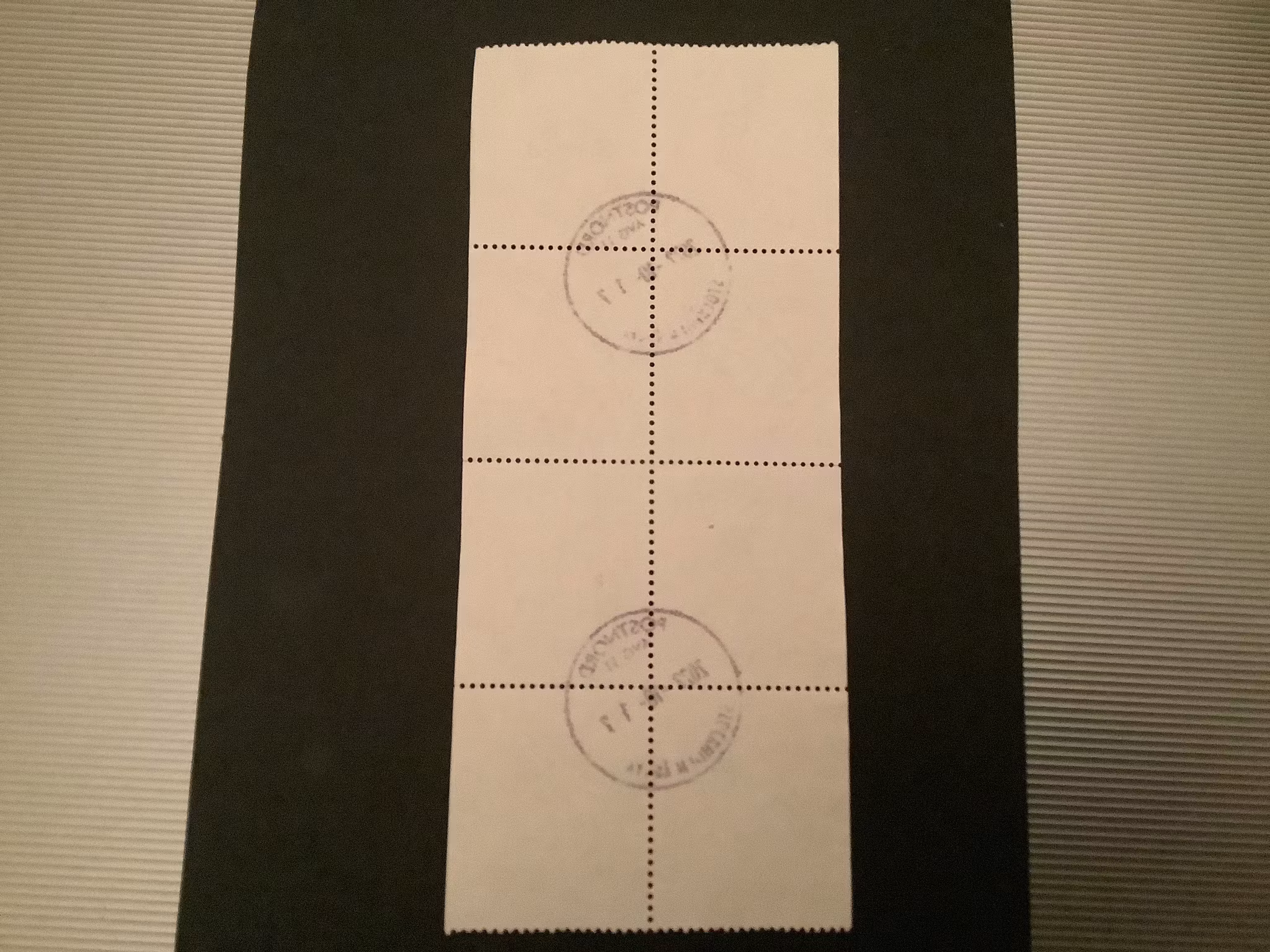 Hälsningsfrimärken I i stämplat 8-block, facit nr 1743-1746