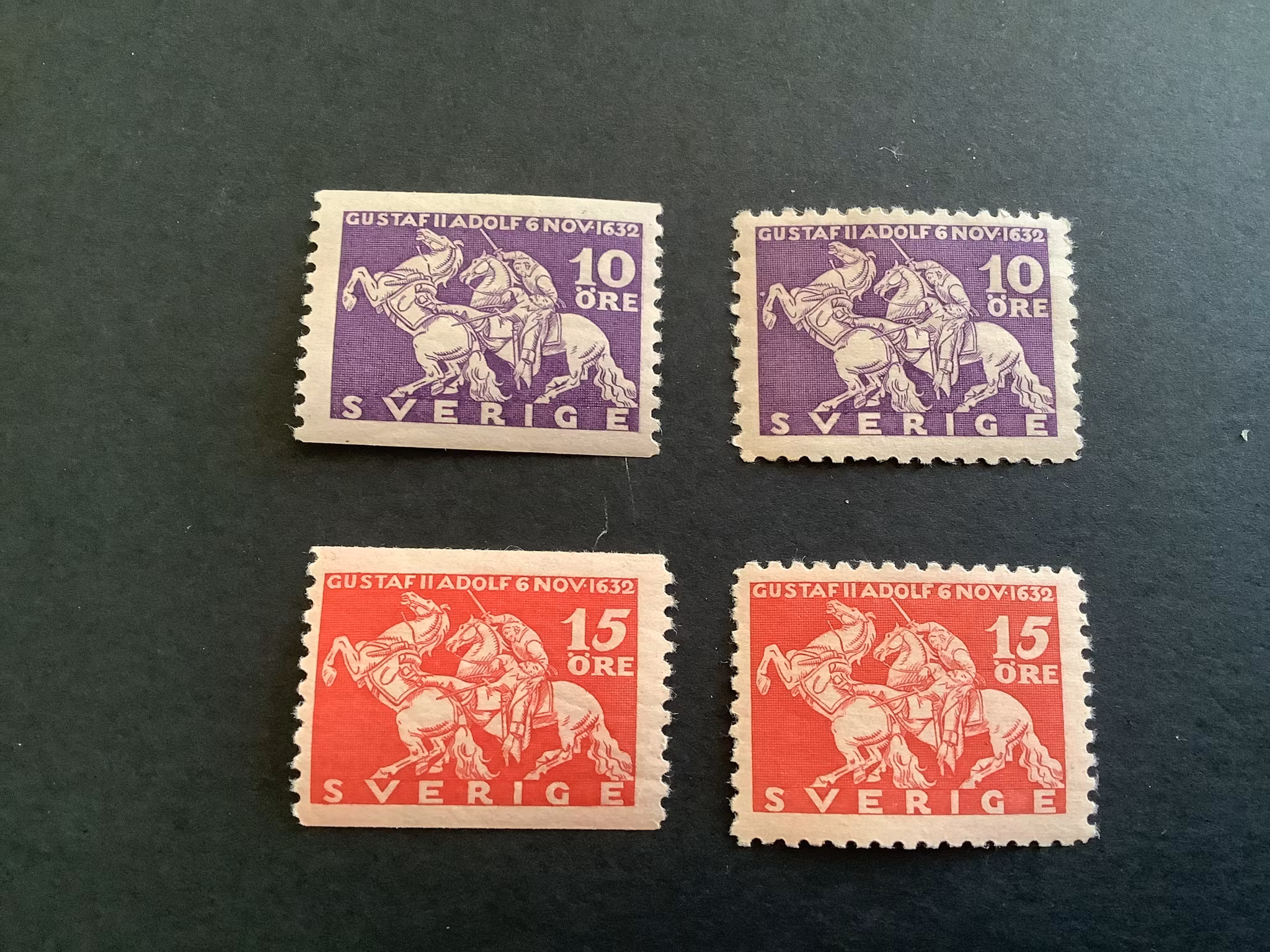 Lytzen postfriska märken med obetydliga skador på gummeringen, facit nr 234-235