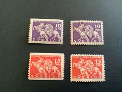 Lytzen postfriska märken med obetydliga skador på gummeringen, facit nr 234-235