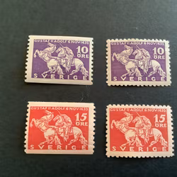 Lytzen postfriska märken med obetydliga skador på gummeringen, facit nr 234-235