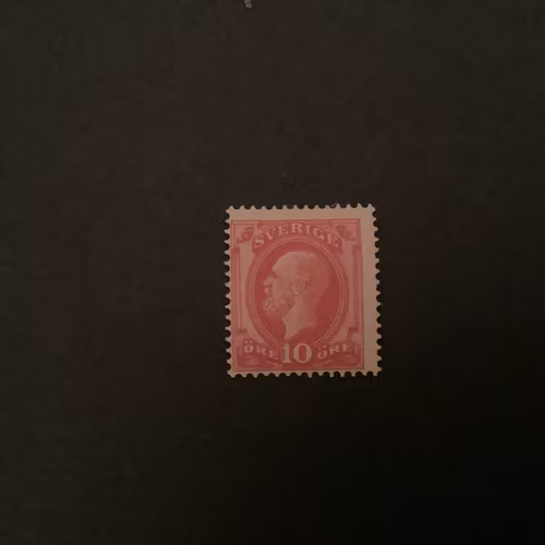 Oscar II Boktryck postfriskt med fastsättare, facit nr 39