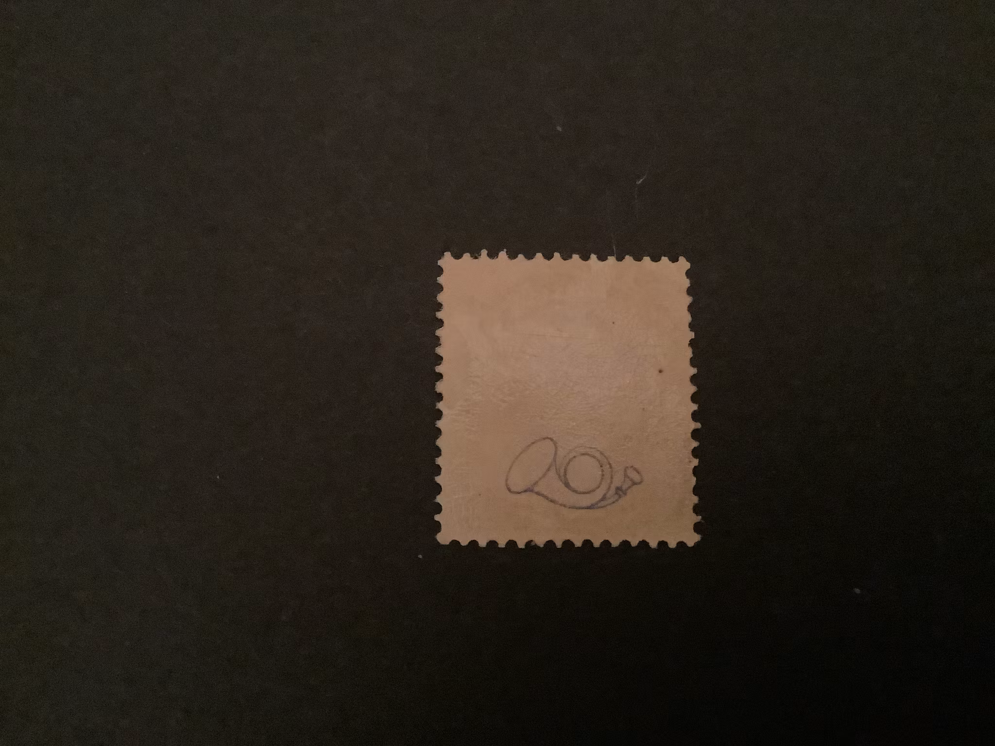 Oscar II Boktryck med posthorn postfriskt med litet fastsättarspår, facit nr 45