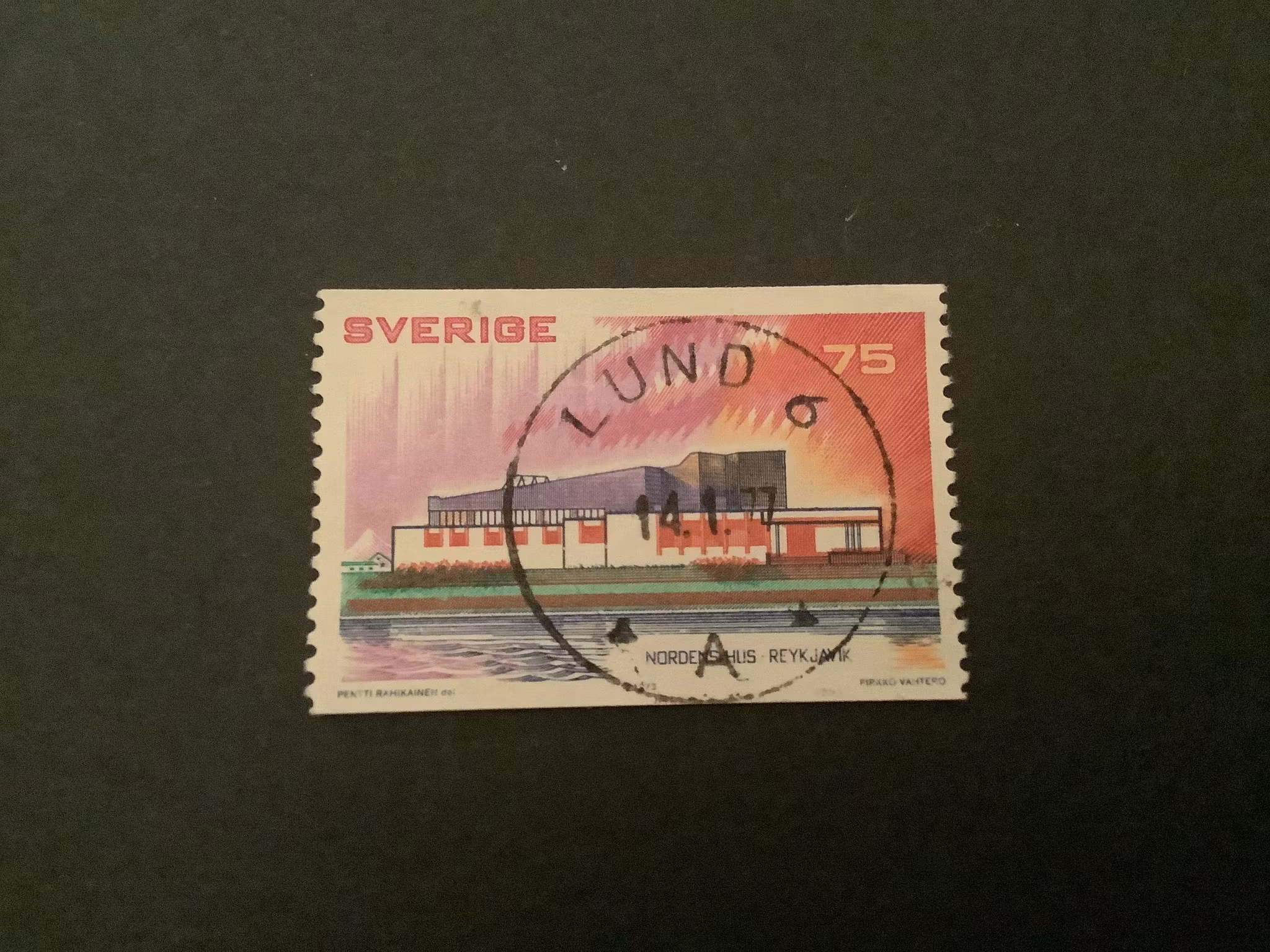 Norden III facit nr 825 lyxstämplat LUND 6