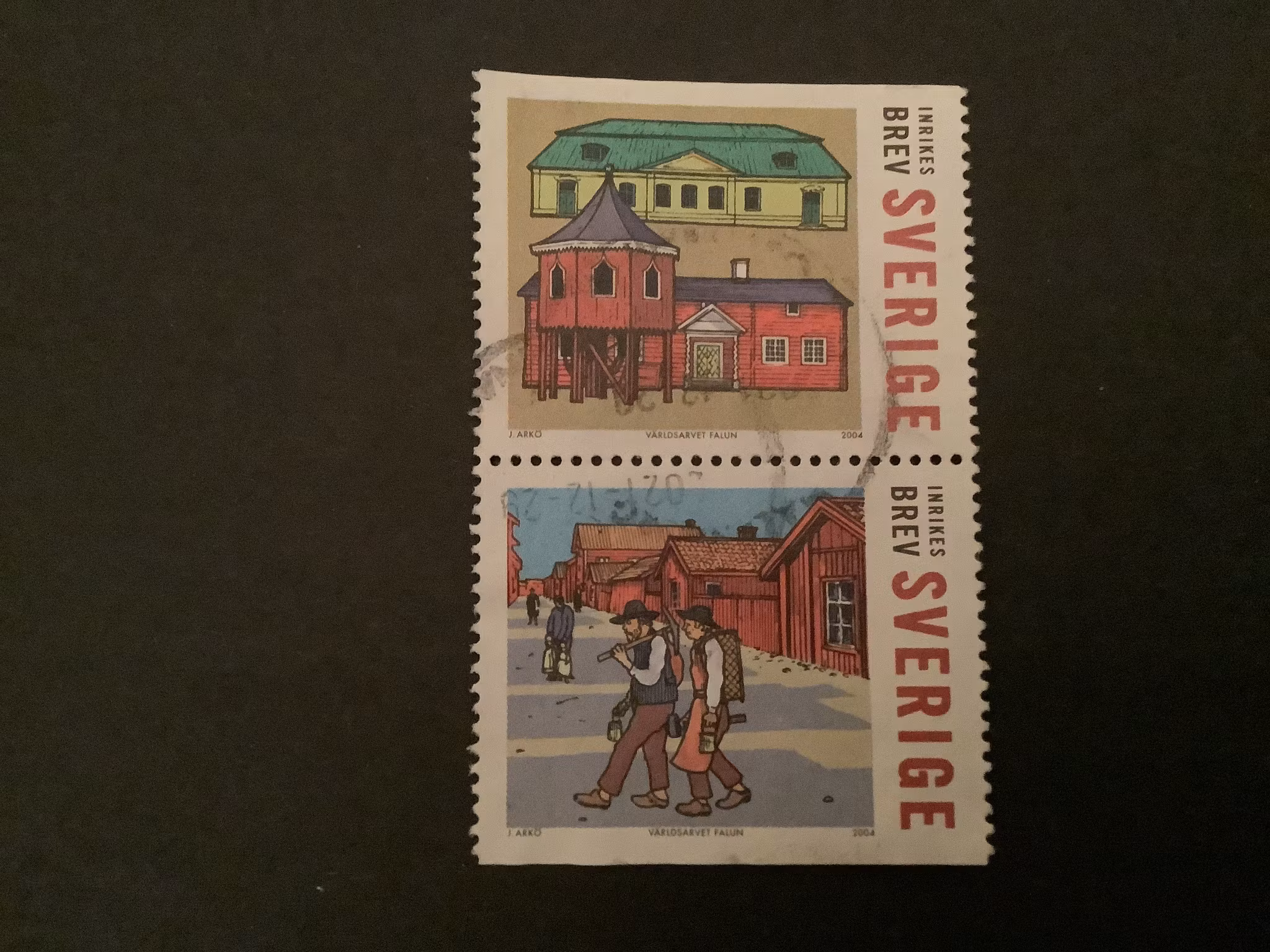 Världsarvet 5 facit nr 2414 SX stämplat par