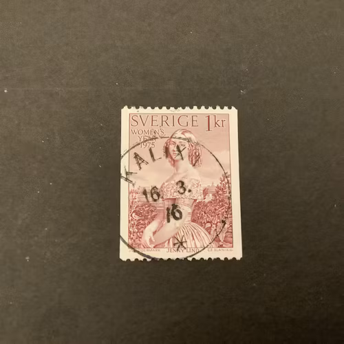Internationella kvinnoåret facit nr 910 praktstämplat KALIX 1