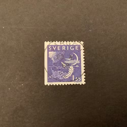 Natt och dag facit nr 1175 B1 lyxstämplat VARGÖN