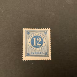 Ringtyp T 13 facit nr 32 h ostämplat märke