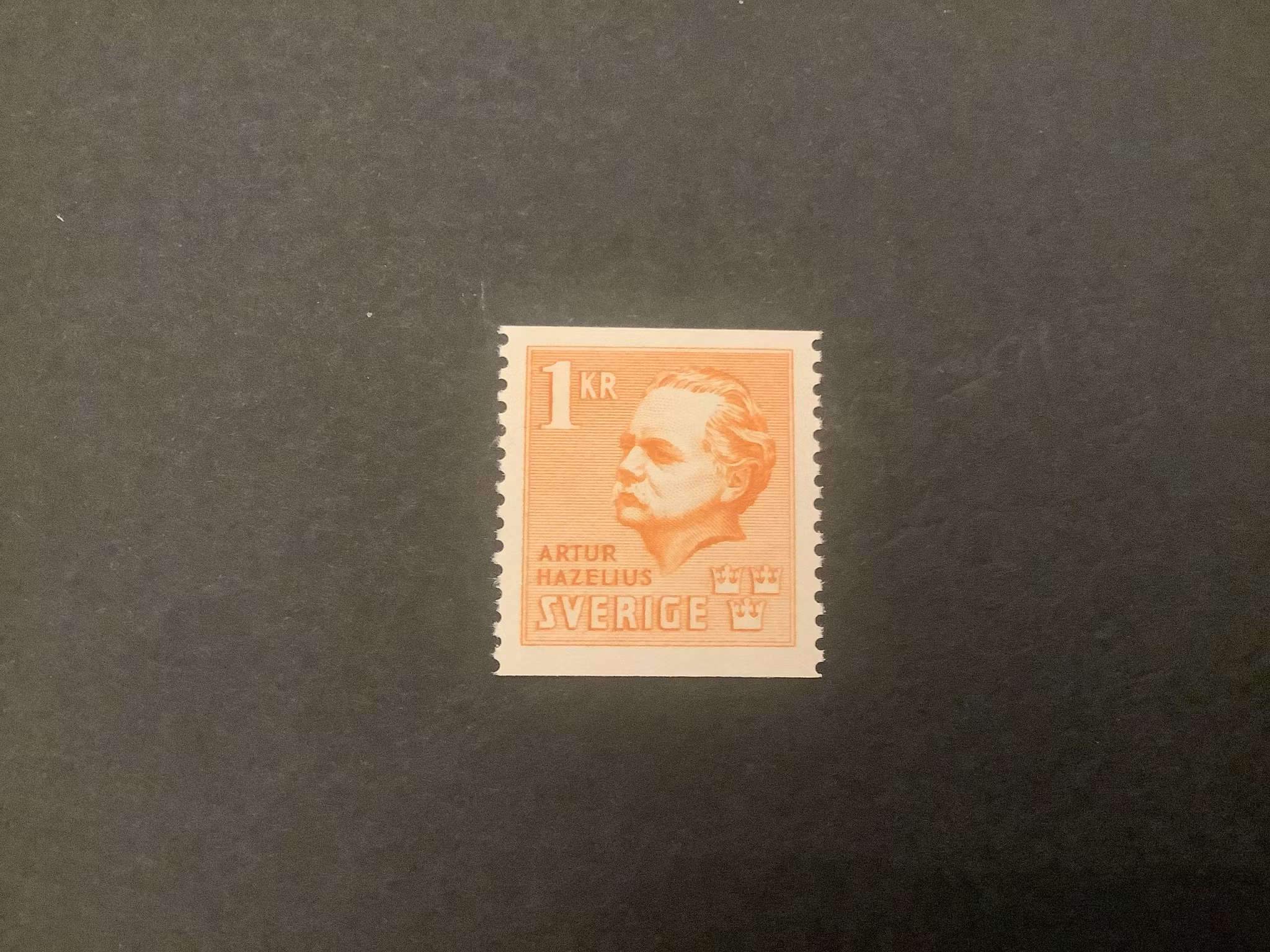 Arthur Hazelius facit nr 334 postfriskt märke
