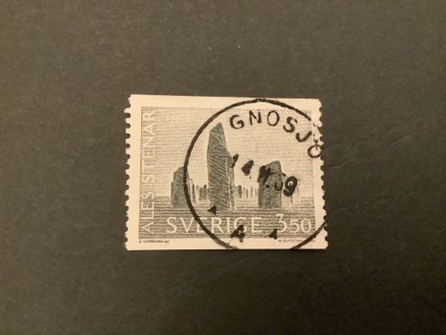 Ale stenar facit nr 579 praktstämplat GNOSJÖ