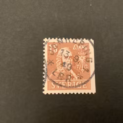 Kungliga vetenskapsakademien facit nr 321 B2 praktstämplat JÖNKÖPING 1 *LBR*