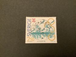 Olympiskt guld I facit nr 1699 lyxstämplat ROCKNEBY 2