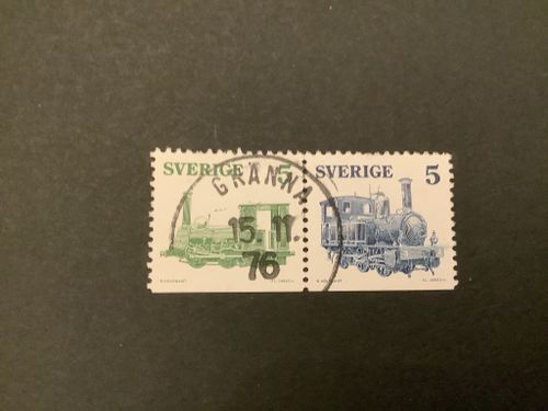 Ånglok facit nr 935 och 936 i praktstämplat par GRÄNNA