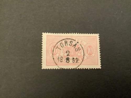 Fnr TJ 16 A lyxstämplat TORSÅS med veck
