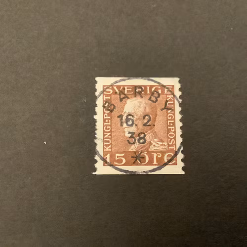 Fnr 178 A lyxstämplat BÄRBY korta tänder
