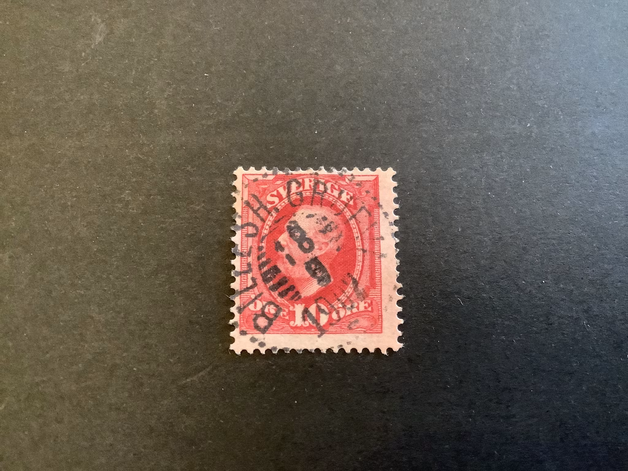 Fnr 54 praktstämplat BILLESH. GRUFVA