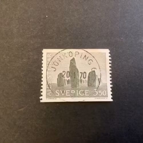Ales stenar facit nr 579 lyxstämplat JÖNKÖPING 6