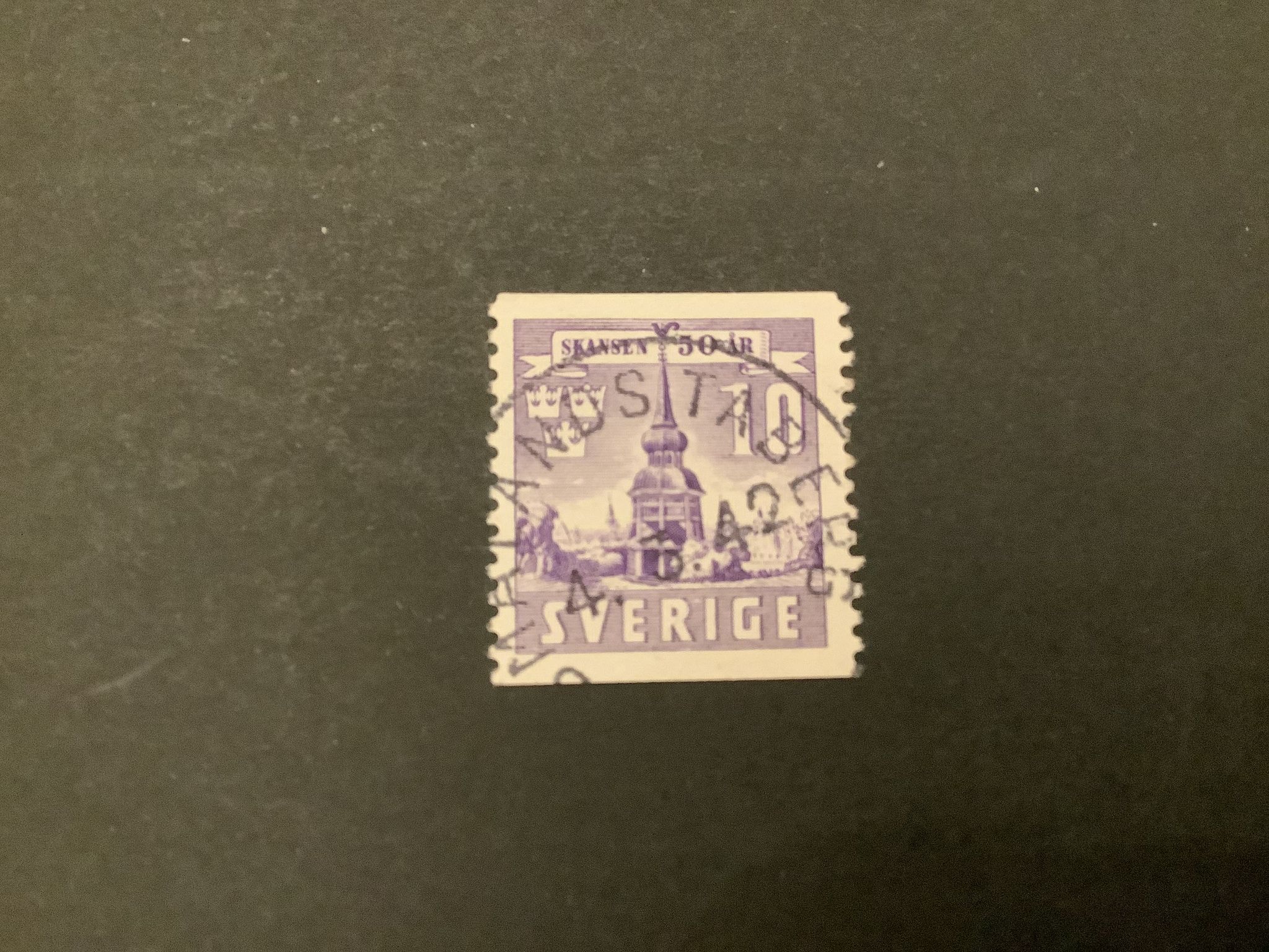 Skansen facit nr 330 A praktstämplat SMÅLANDS TABERG