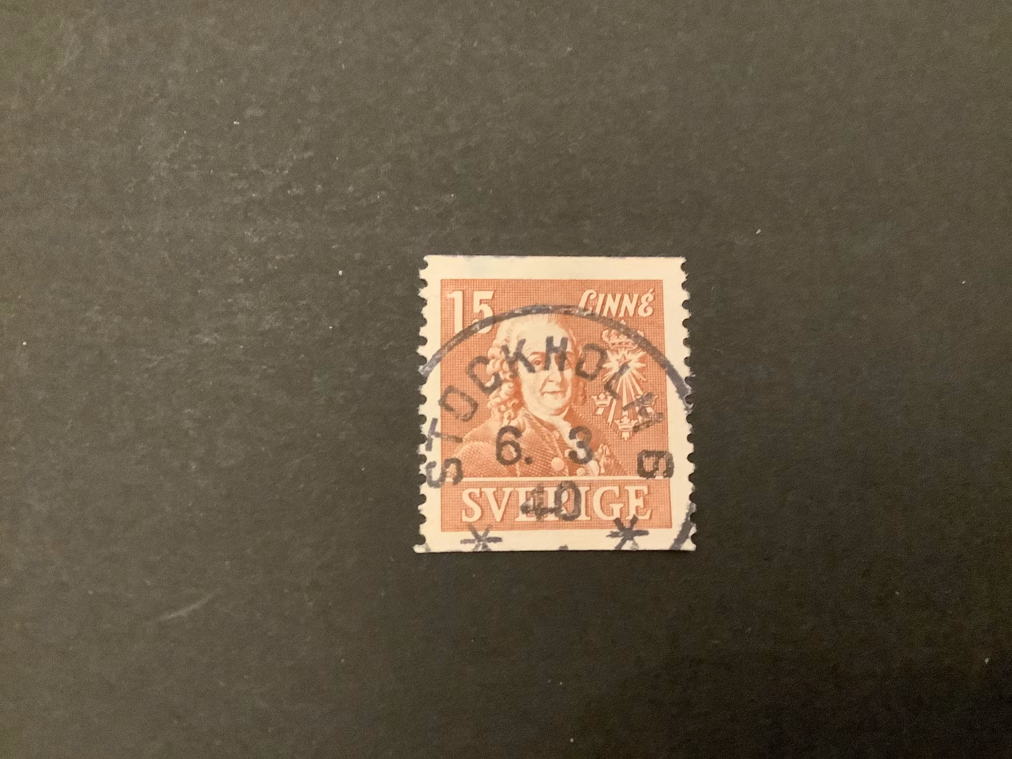 Kungl.vetensk.ak.facit nr 321 A  Praktstämplat STOCKHOLM 6