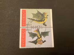 Drake facit nr 2173+2174 i lyxstämplat par JÄRFÄLLA 1