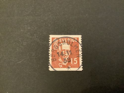 Gustaf V 80 år facit nr 267 A lyxstämplat BERGSHOLMEN