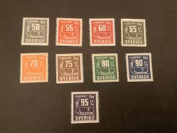 Hällristningar facit nr 458-466 postfrisk serie