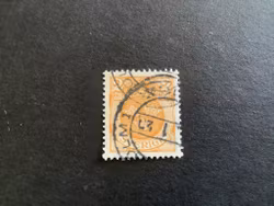 Lilla riksvapnet utan vattenmärke facit 72 v1 stämplat